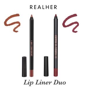 RealHer Lip Liner Duo-I Am Confident-Be Yourself Be Realher-  NIB